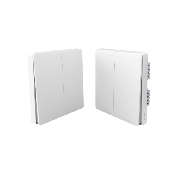 Выключатель настенный (без нейтрали, двухклавишный) | Aqara Wall Switch (No Neutral, Double Rocker) — изображение 2