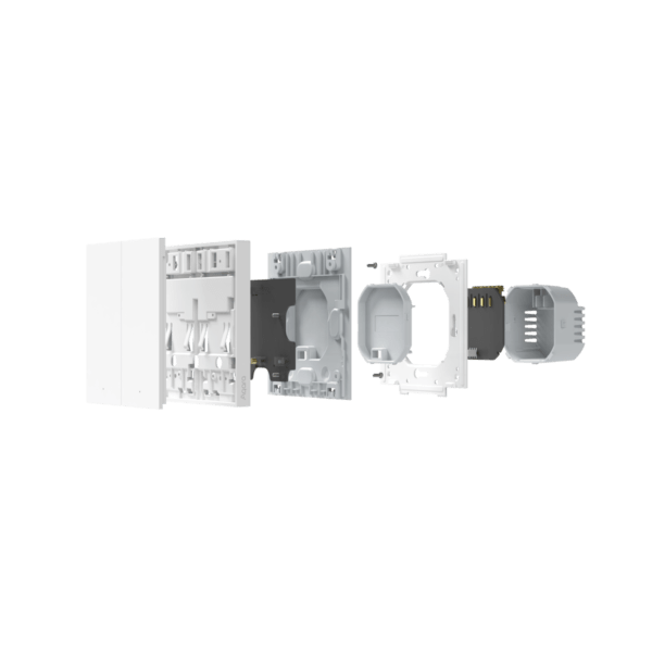 Выключатель двухклавишный без нейтрали | Aqara Smart Wall Switch H1 EU (No Neutral, Double Rocker) — изображение 7