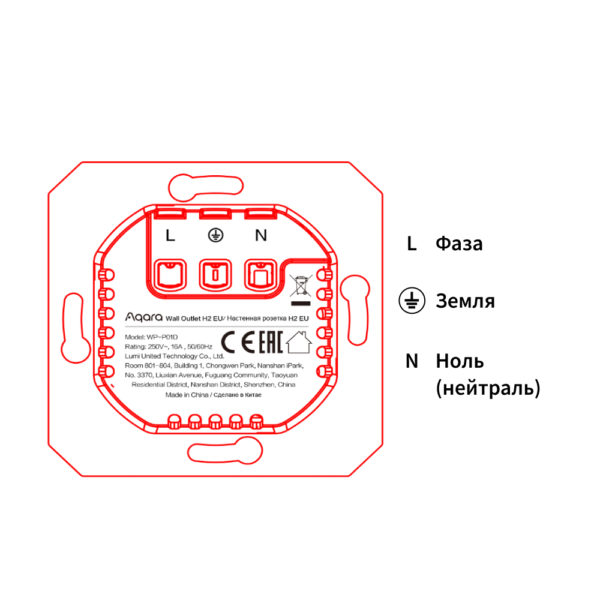Умная встраиваемая Zigbee розетка | Aqara Wall Outlet H2 EU — изображение 5
