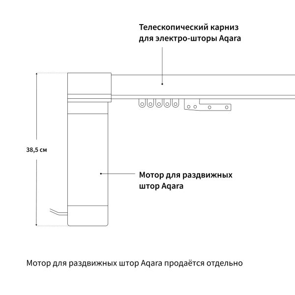 Телескопический карниз для электро-шторы — изображение 7