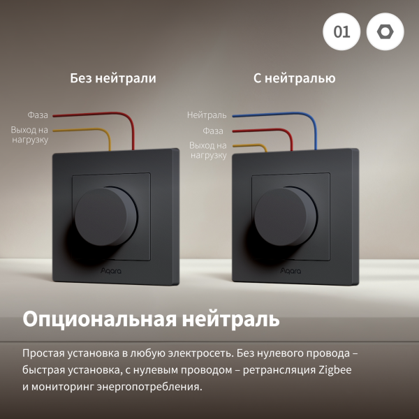 Настенный диммер H2 EU | Dimmer Switch H2 — изображение 4