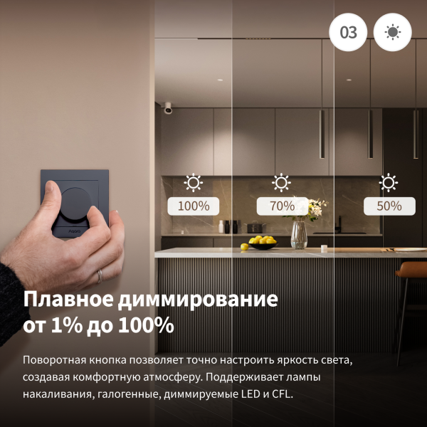 Настенный диммер H2 EU | Dimmer Switch H2 — изображение 7